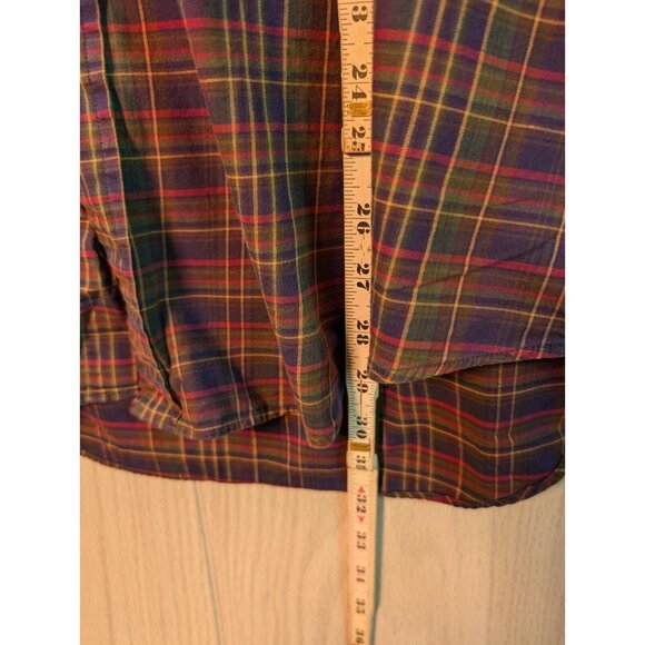 Polo Ralph Lauren Flannel Shirt Men Large Plaid Multicolor Plaid Classic Fit - Picture 6 of 6